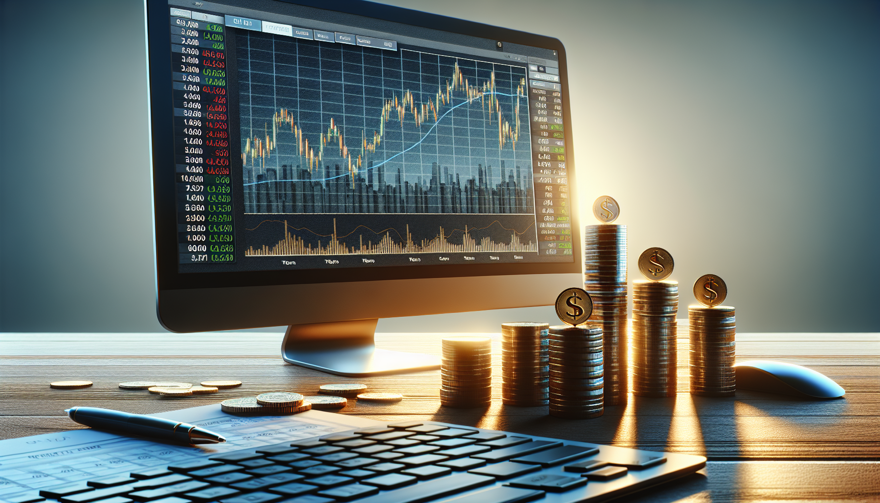 장기 분산투자 전략을 보여주는 장면