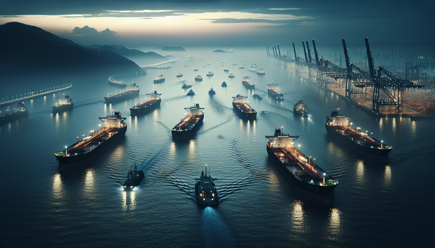 호르무즈 해협 긴장 장면