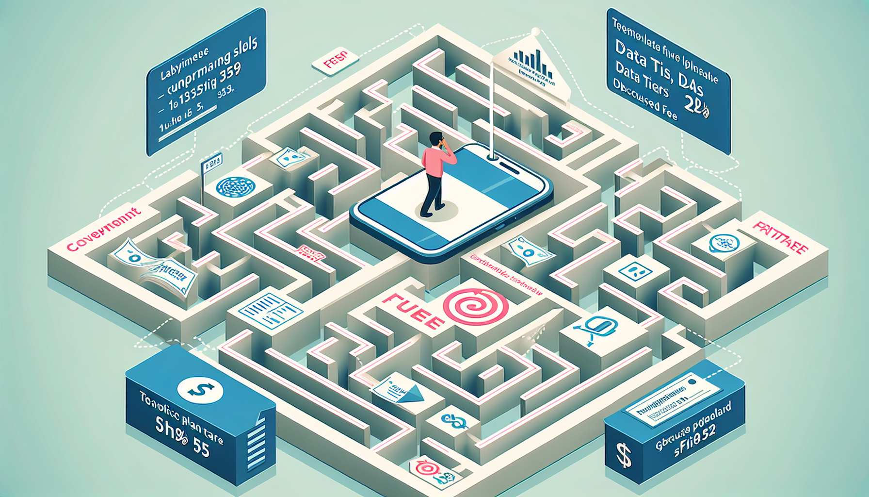 복잡한 요금제 미로