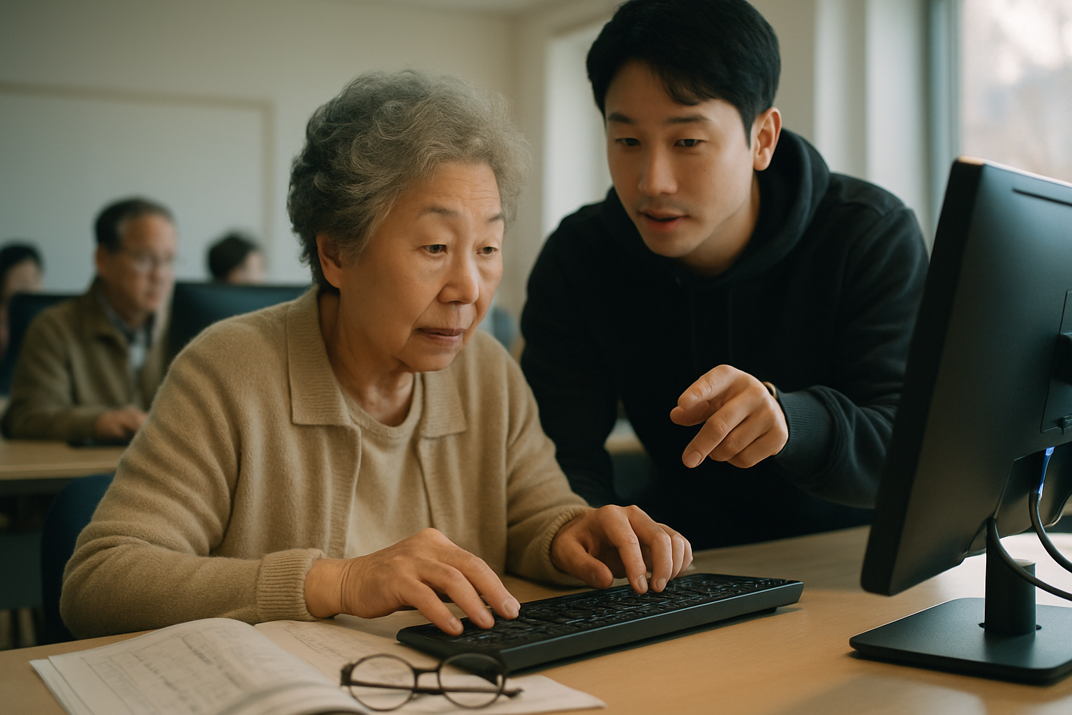 AI 수업을 듣는 시니어